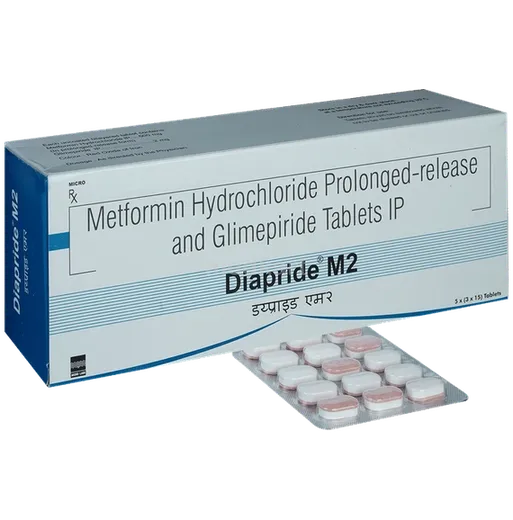 diapride m 2mg tablet 15's